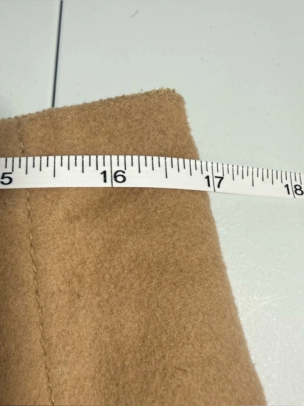 J.Crew Wool Cashmere‎ Mini Skirt Tan Camel Pockets Preppy